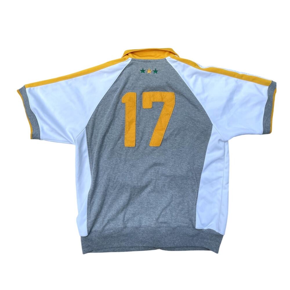Chuck Taylor Converse Snap Button Down Gray Yello… - image 2